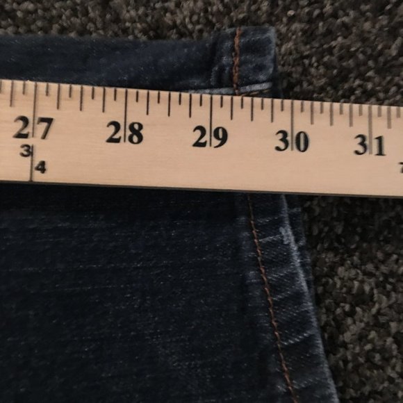 Vigoss Skinny Straight Embroidered Back Pockets  Distress 3/4 - Picture 11 of 12